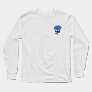 Sketchy Blue Flower Long Sleeve T-Shirt